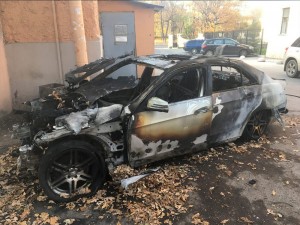 Выкупленное сгоревшее авто - Mercedes-Benz E200